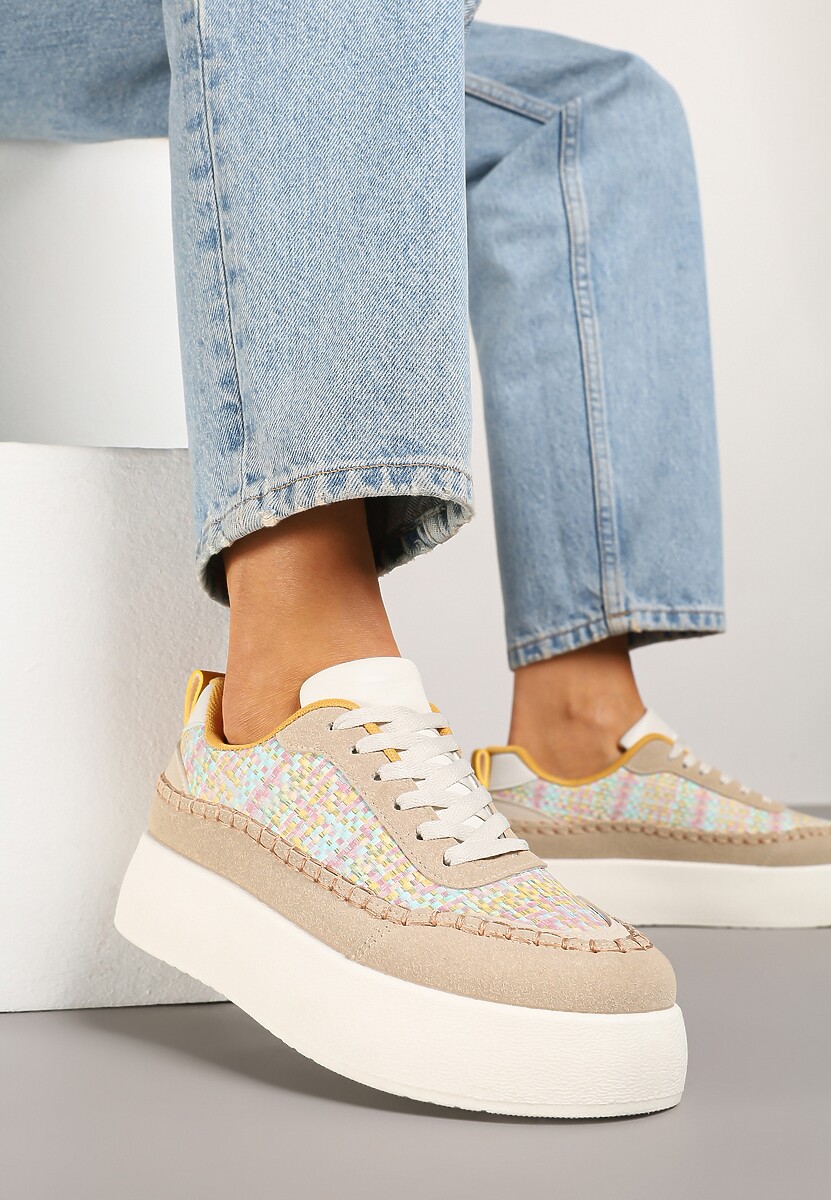 Sneakers Nilaraviela Bej închis 1