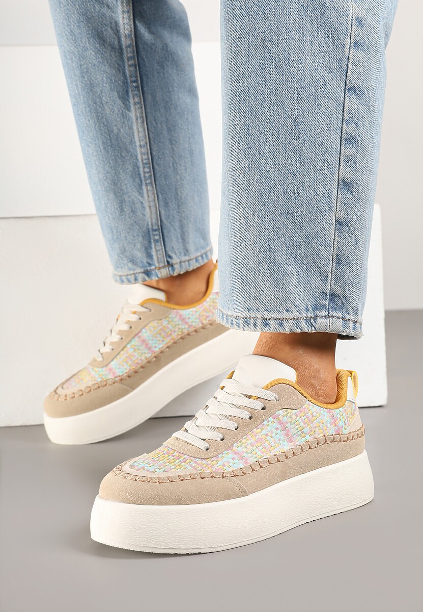 Sneakers Nilaraviela Bej închis 2