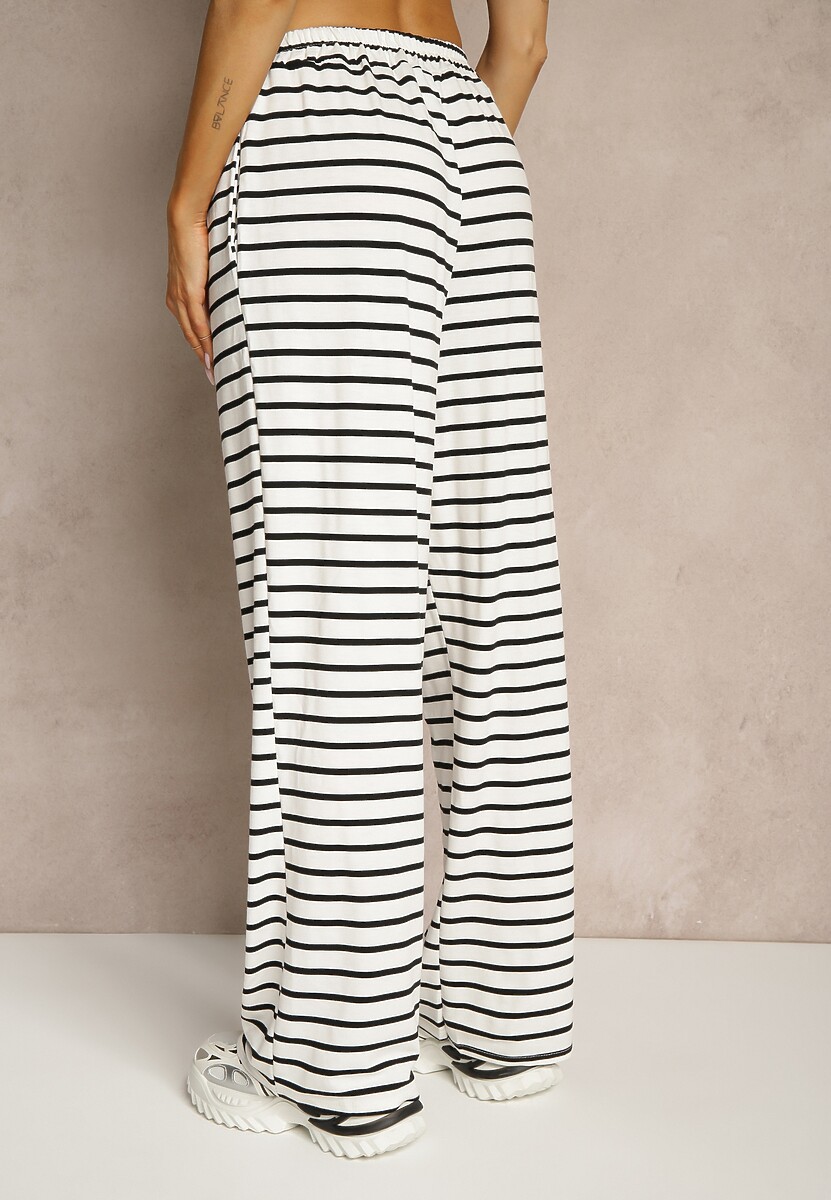 Pantaloni Bormio Negru cu alb 3