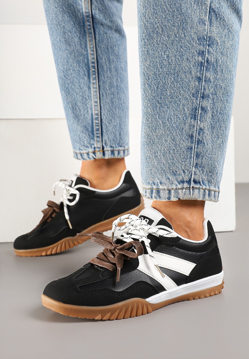 Sneakers Nilaviela Negru cu alb 2