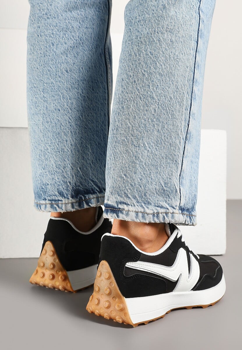 Sneakers Jenaviella Negru cu alb 3