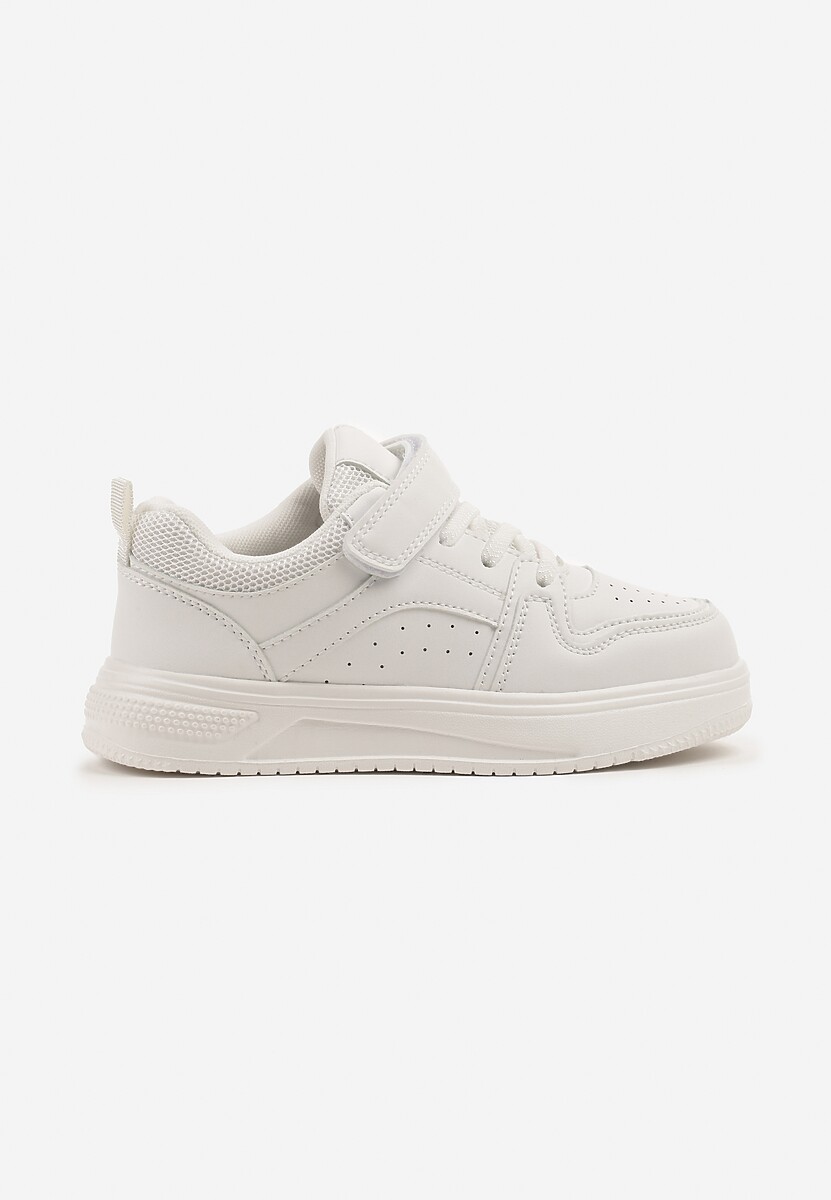 Białe Buty Sportowe Sneakersy Clibee z Perforacją Ralriti 1