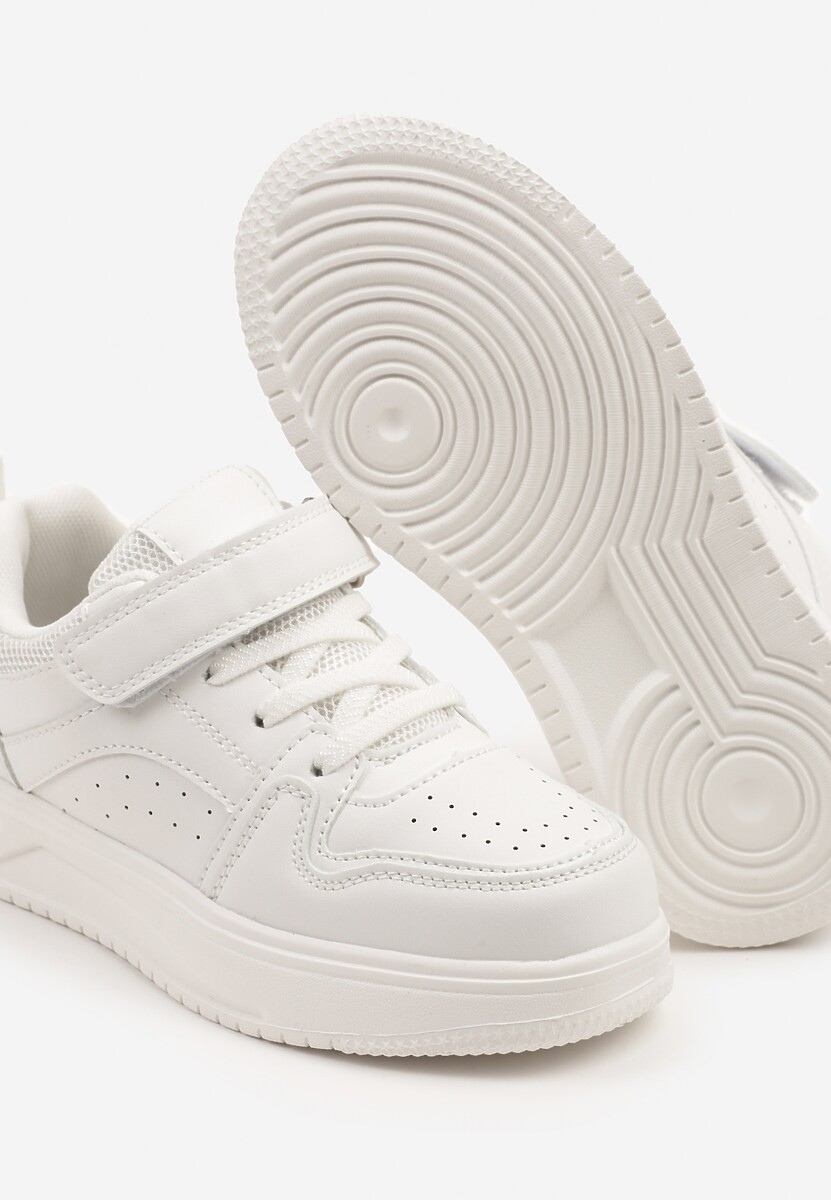 Białe Buty Sportowe Sneakersy Clibee z Perforacją Ralriti 3