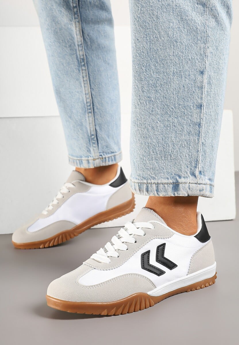 Sneakers Mepenna Alb cu negru 3