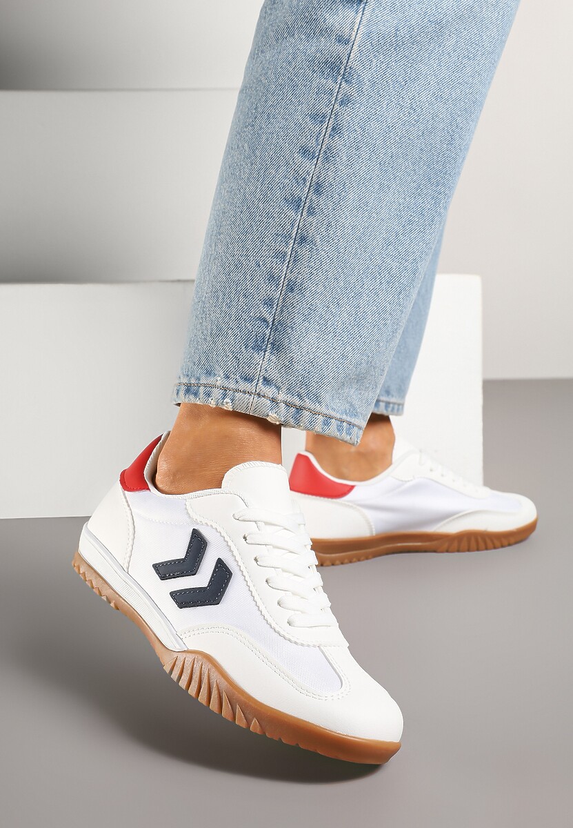 Sneakers Mepenna Alb cu roșu 2