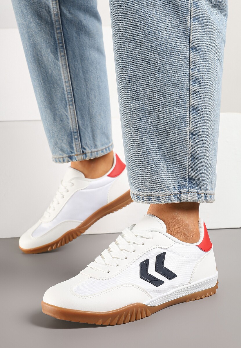 Sneakers Mepenna Alb cu roșu 3