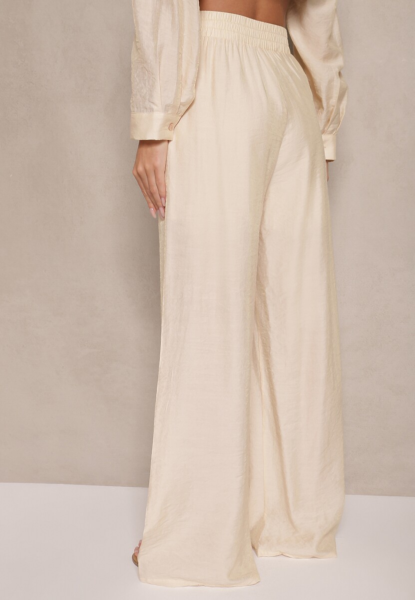 Pantaloni Jenarielis Bej deschis 3