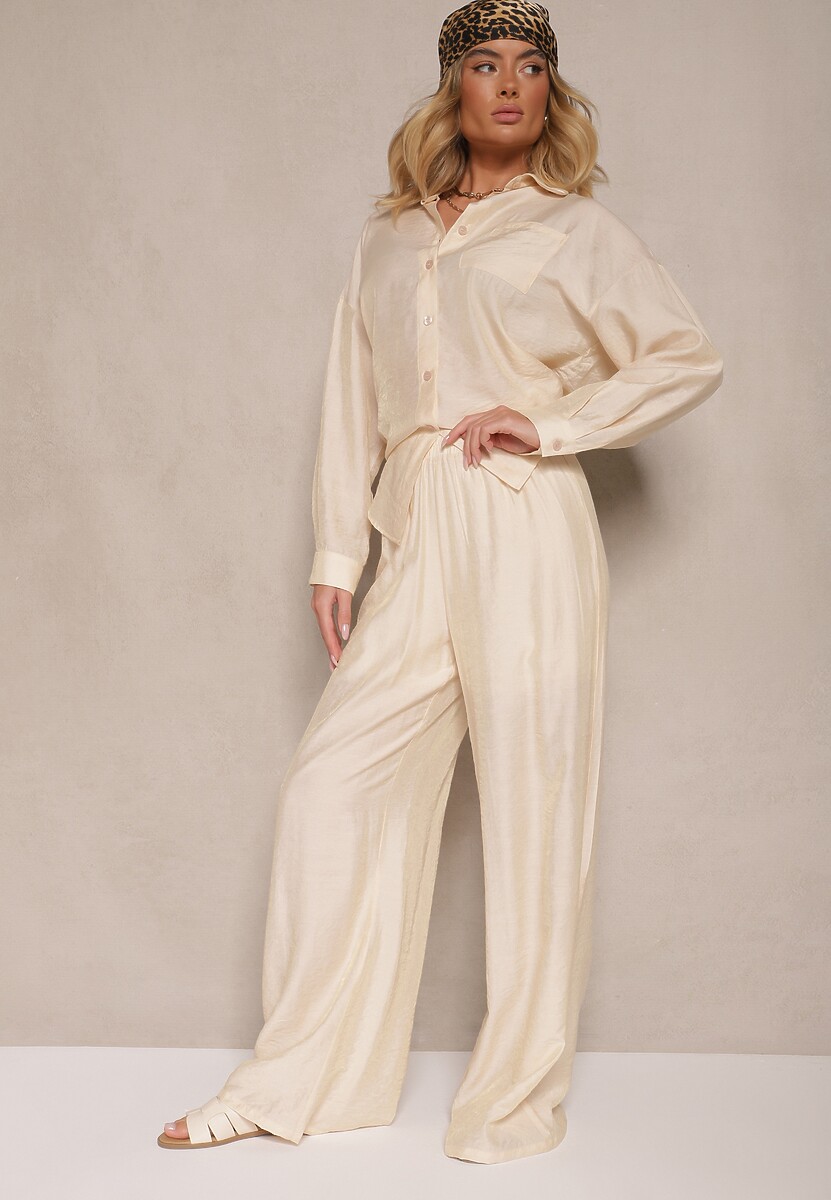 Pantaloni Jenarielis Bej deschis 1
