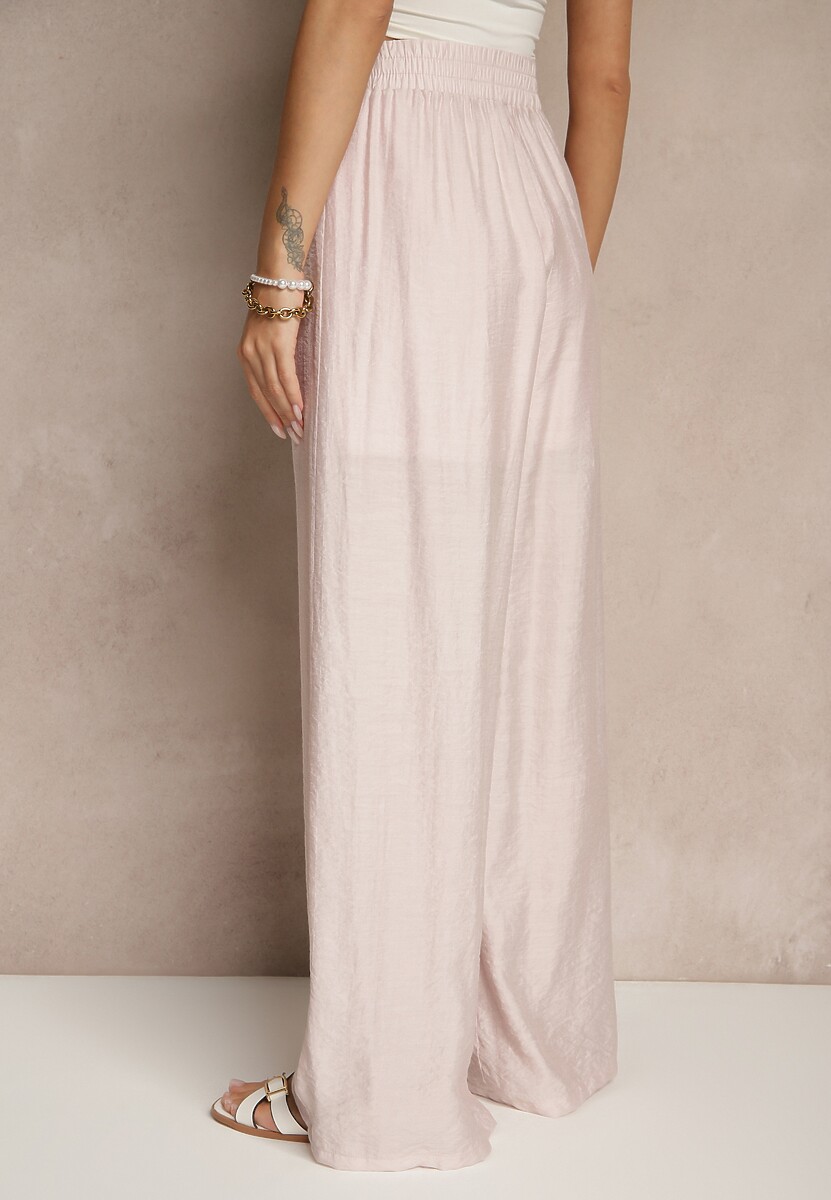 Pantaloni Jenarielis Roz deschis 3
