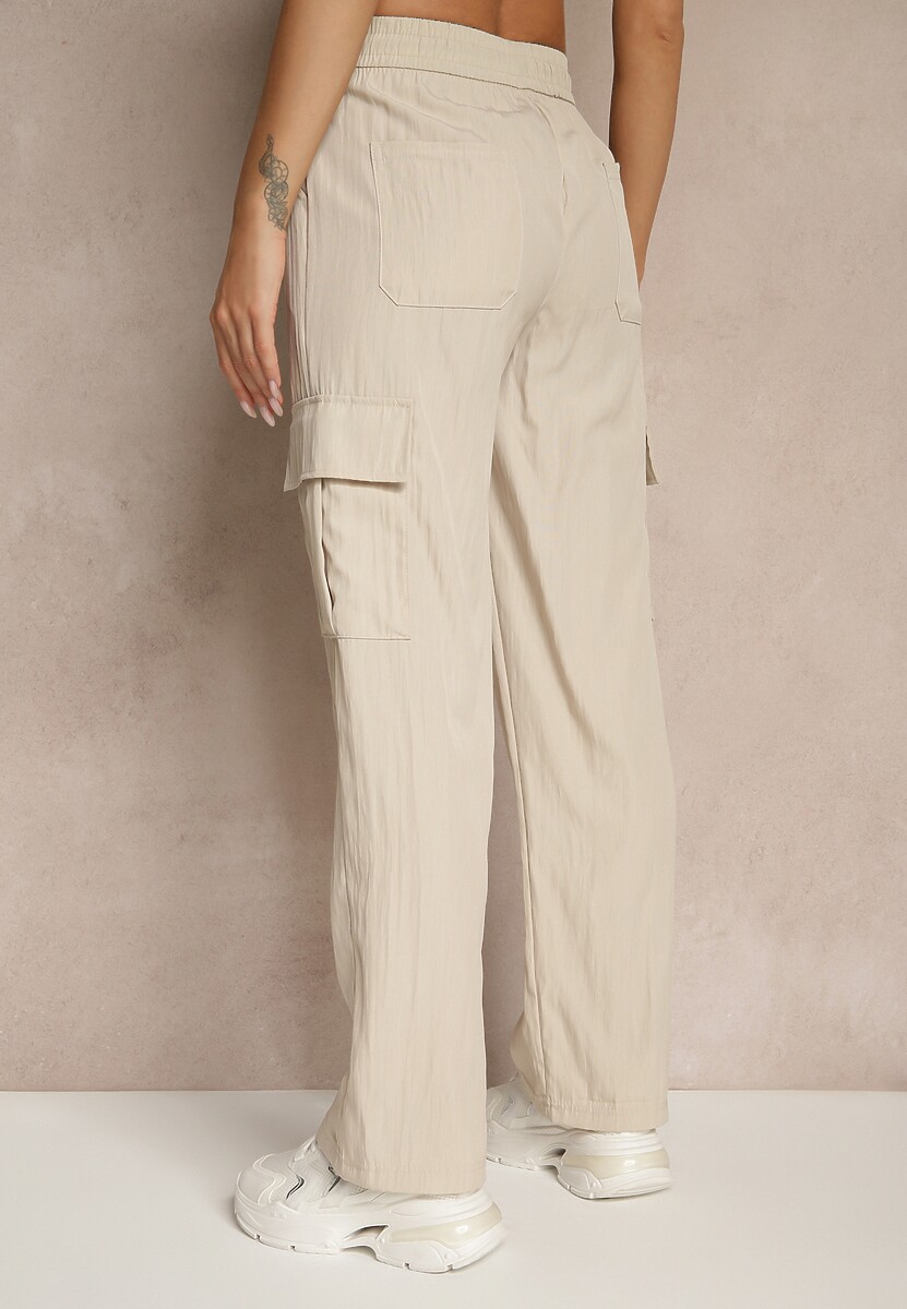 Pantaloni Mairiora Bej deschis 3