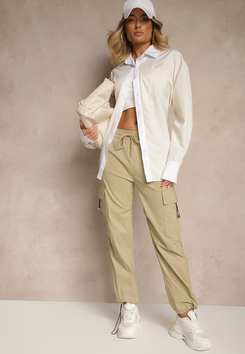 Pantaloni Puvoria Bej deschis 2