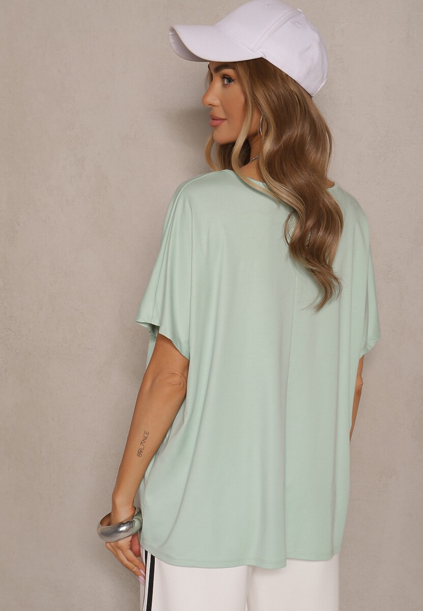 T-shirt Liofala Verde deschis 3
