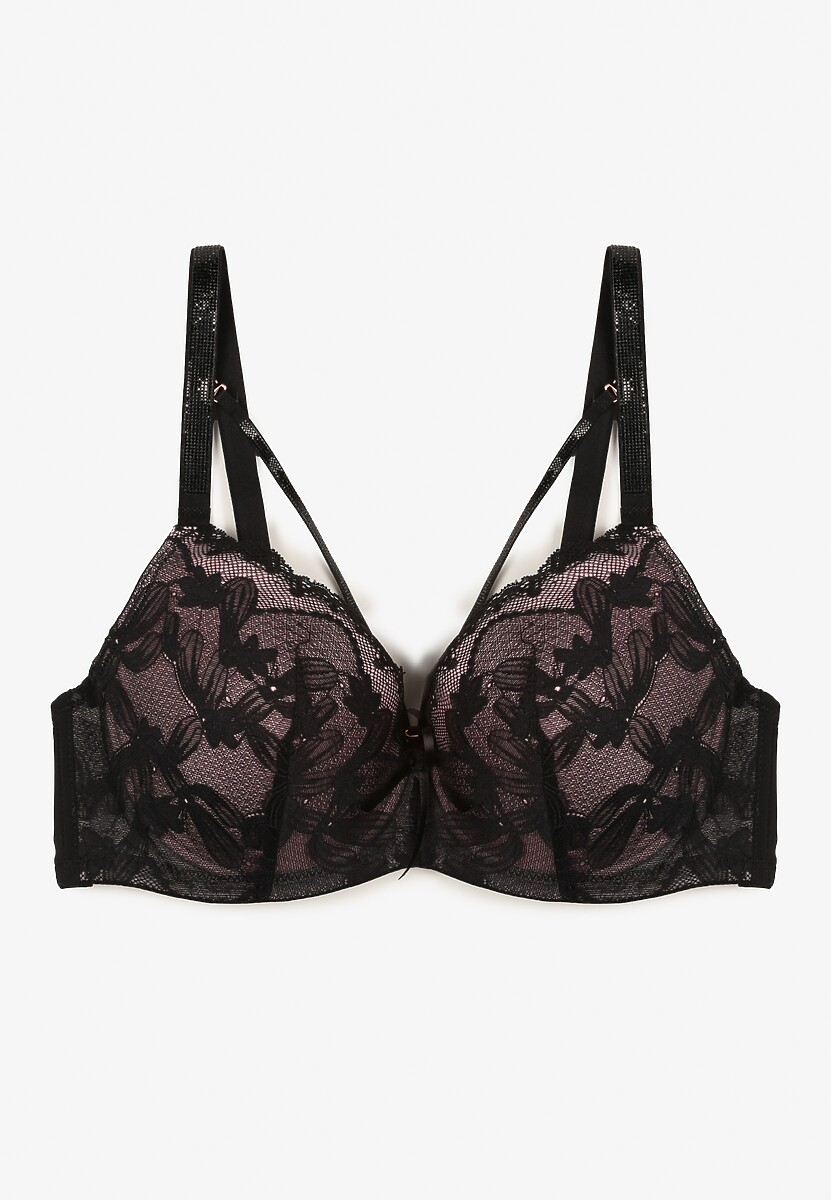 Sutien Ollimi Negru cu roz 2