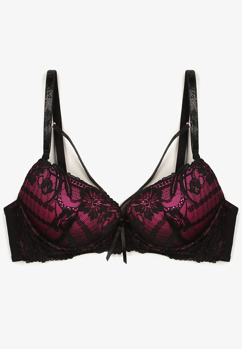 Sutien Falzedia Negru cu fucsia 2