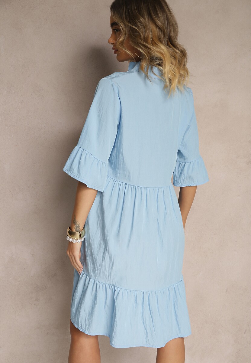 Rochie Eviranna Albastru deschis 3