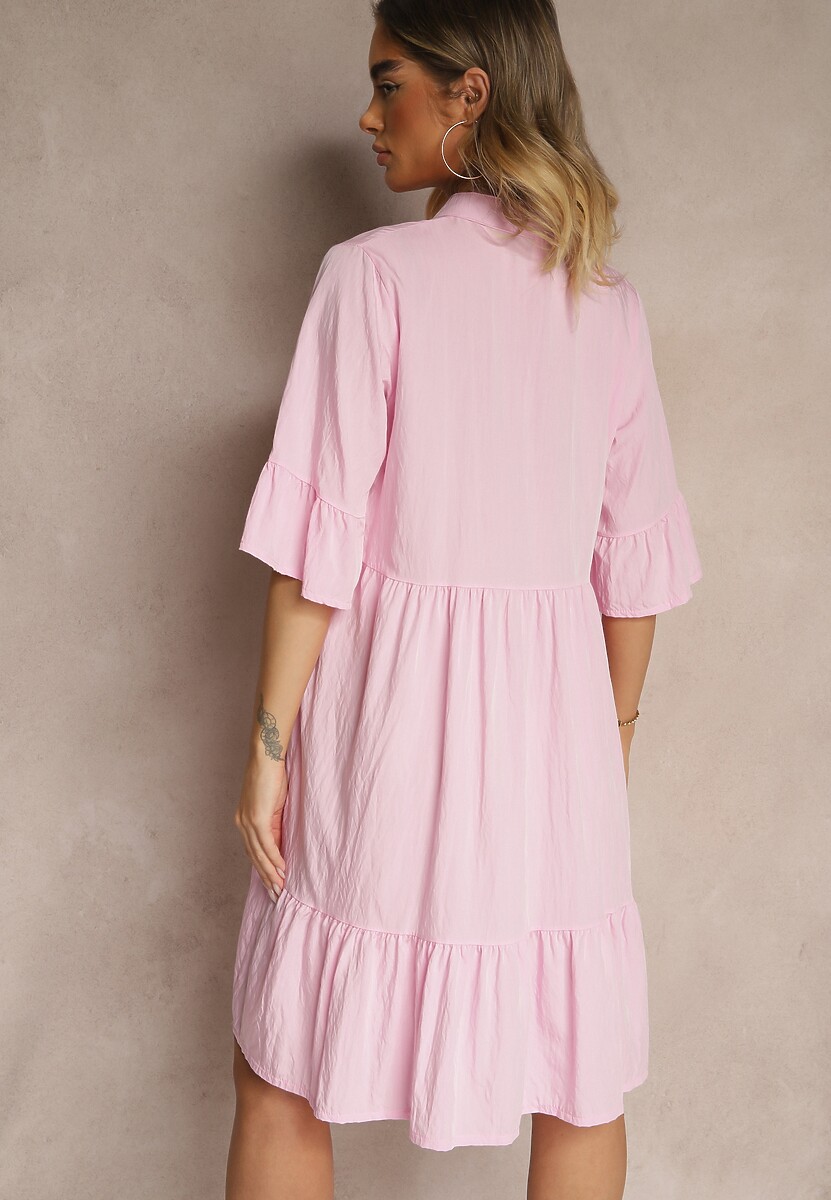 Rochie Eviranna Roz 3