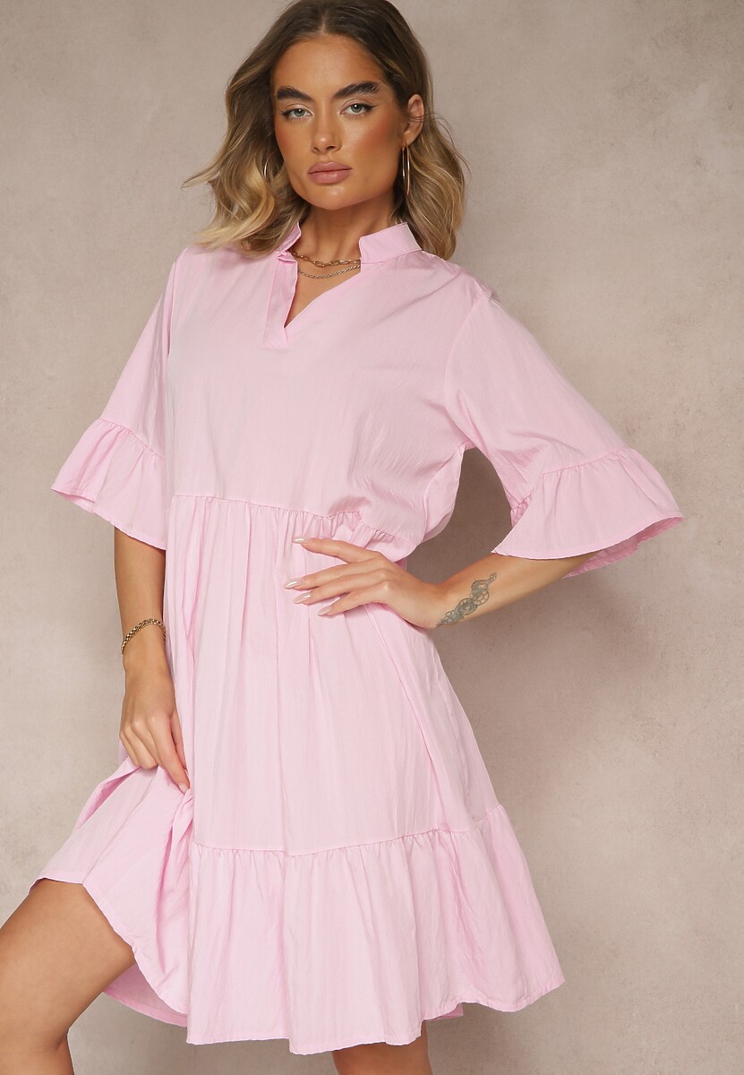 Rochie Eviranna Roz 1