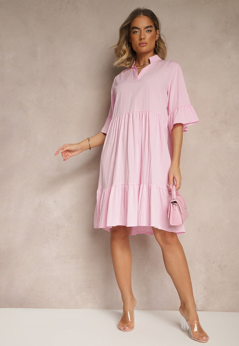 Rochie Eviranna Roz 2