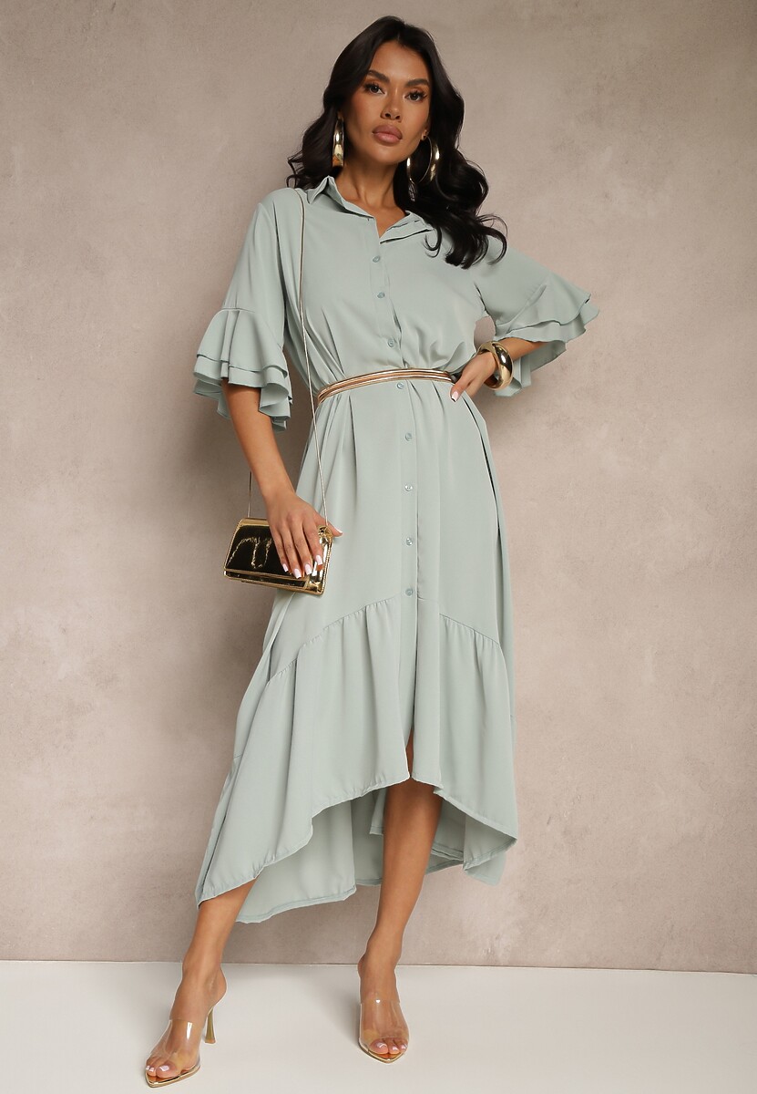 Rochie Ransara Verde deschis 2