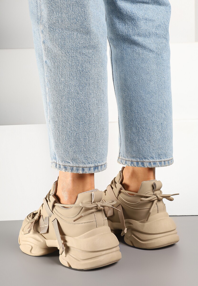 Sneakers Leneris Bej închis 3