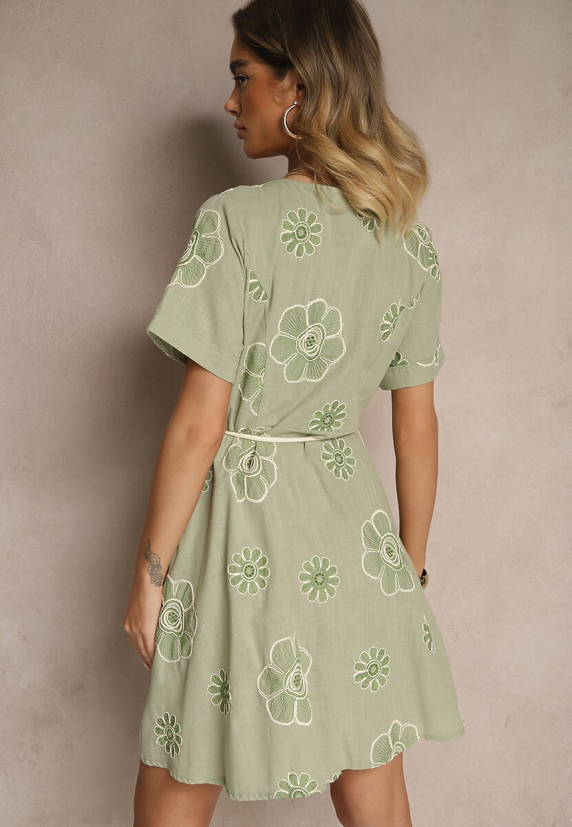 Rochie Evinelle Verde deschis 3