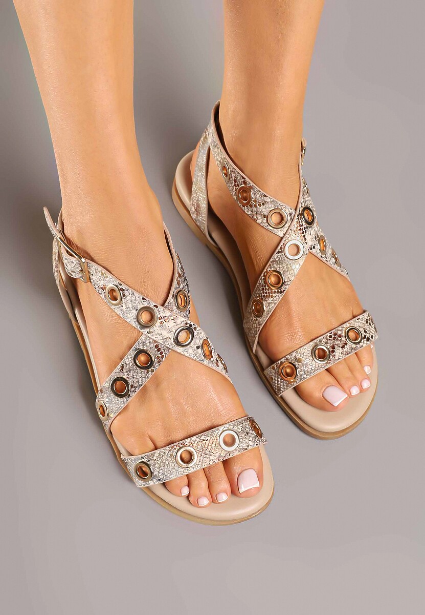 Sandale Orravena Print piele de șarpe 3
