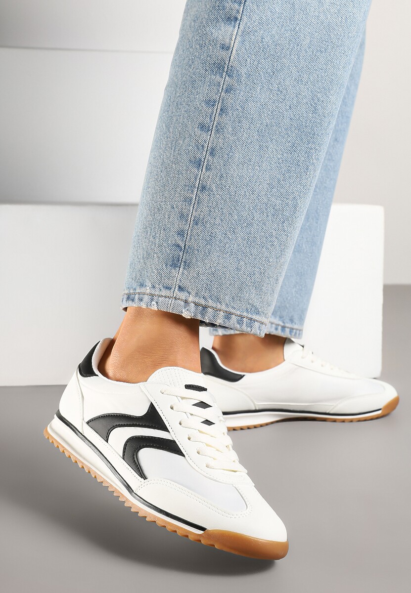 Białe Sneakersy Tenisówki z Przeszyciami Julioria 2