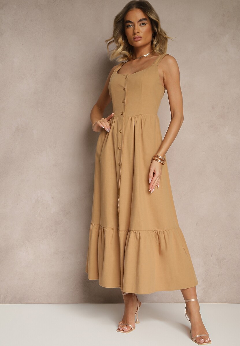 Rochie Lunavin Bej închis 1