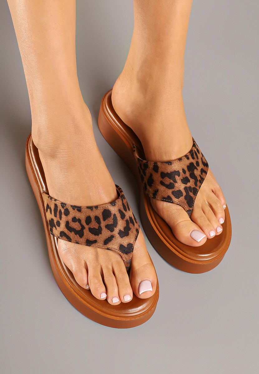 Papuci Orrivessa Imprimeu leopard 3