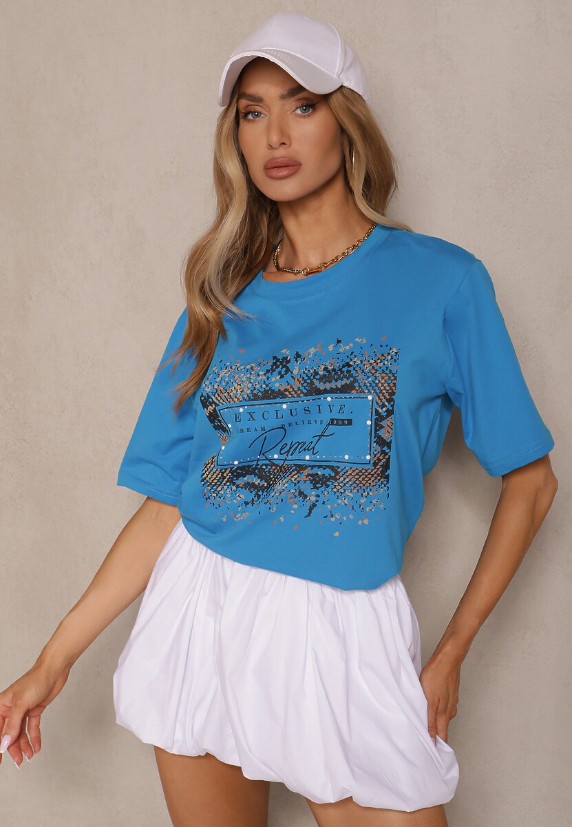 T-shirt Idelunea Albastru 2