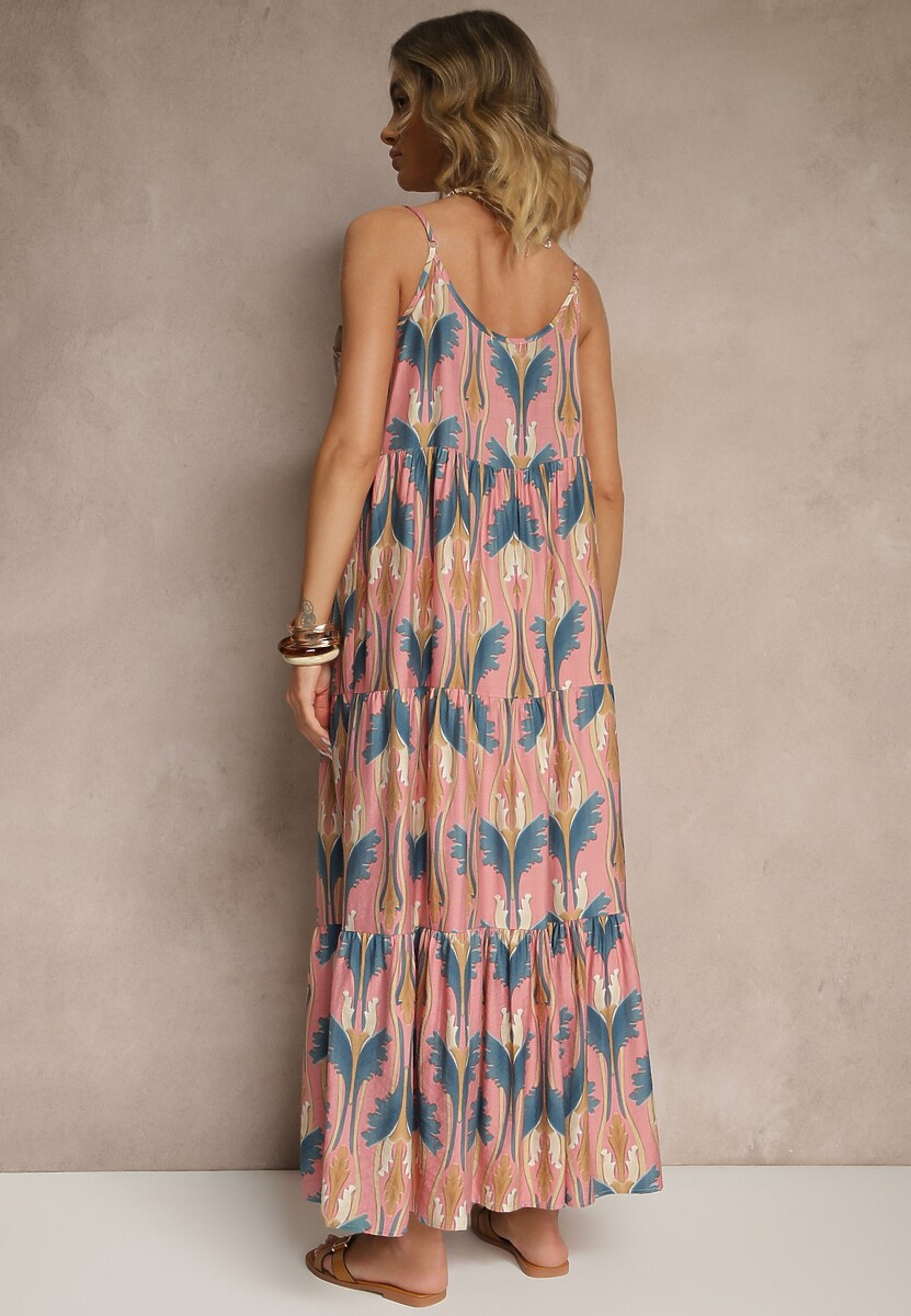 Rochie Tosena Roz cu albastru 3