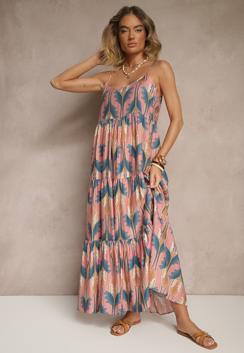 Rochie Tosena Roz cu albastru 1