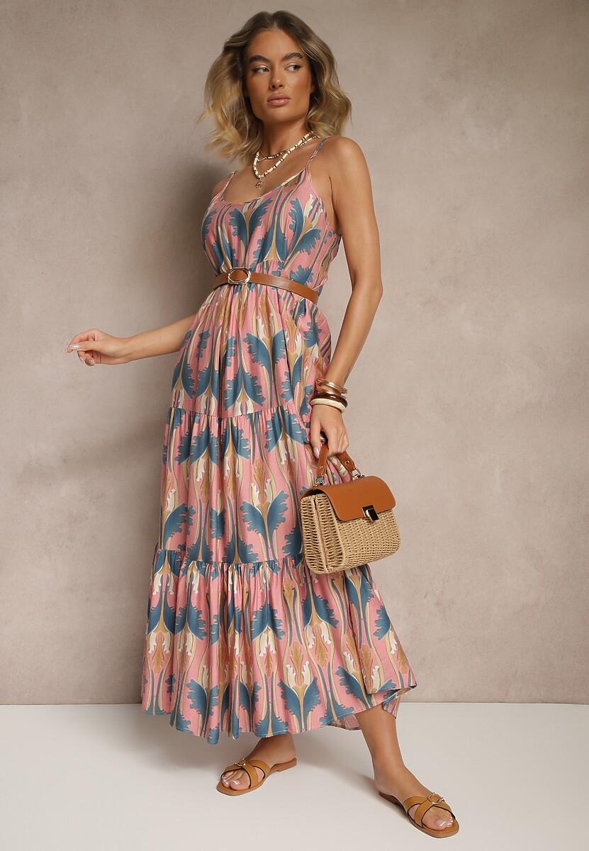 Rochie Tosena Roz cu albastru 2