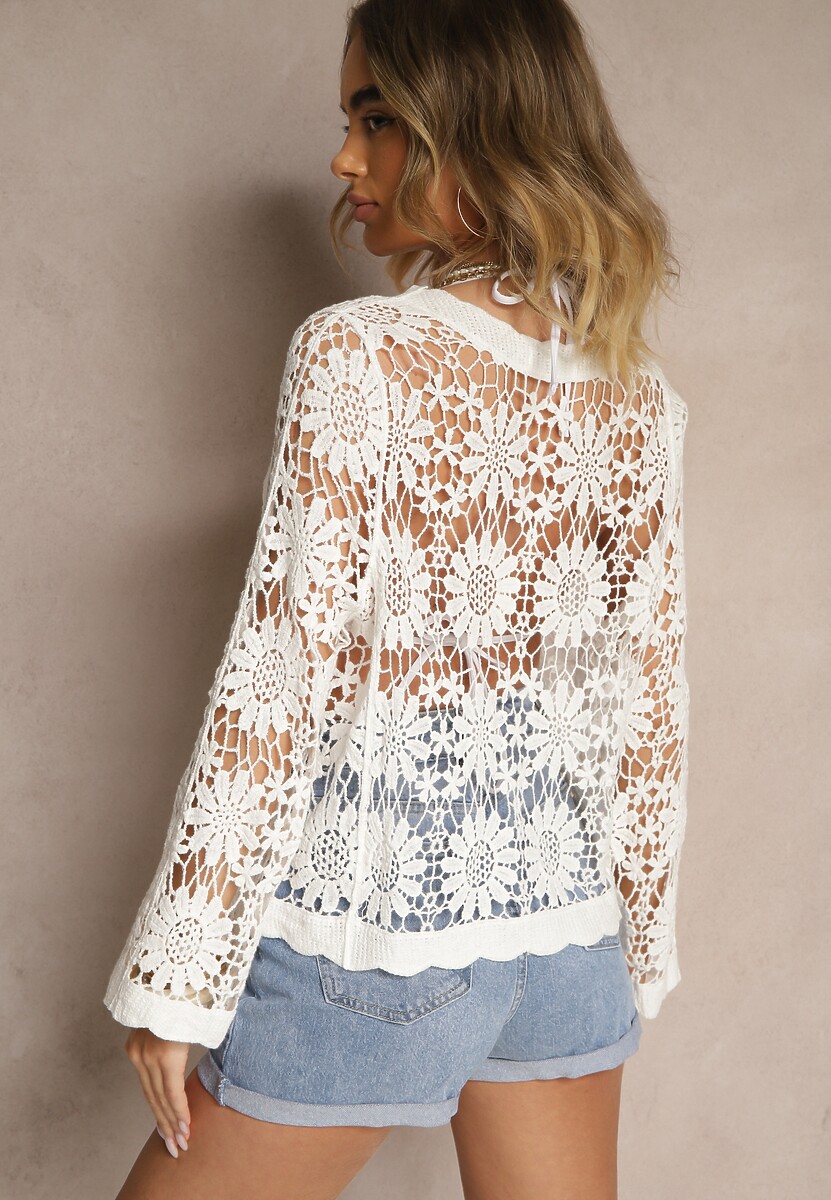 Cardigan Evipolla Alb 3