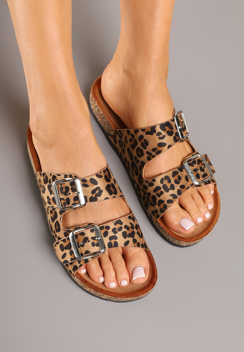 Papuci Nolimi Imprimeu leopard 3