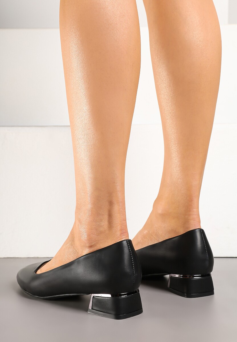 Pantofi cu toc Niline Negri 3