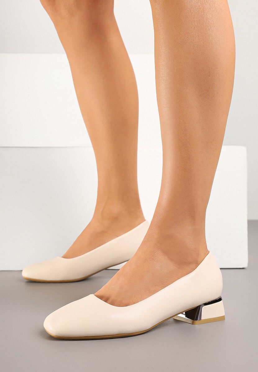 Pantofi cu toc Niline Bej 1