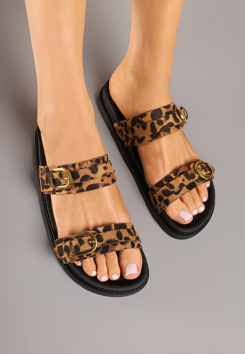 Papuci Yasazi Imprimeu leopard 3