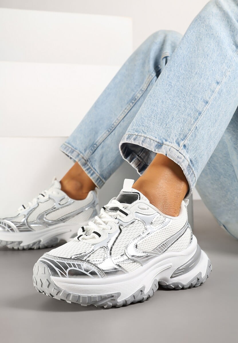 Sneakers Mevriane Argintii 1