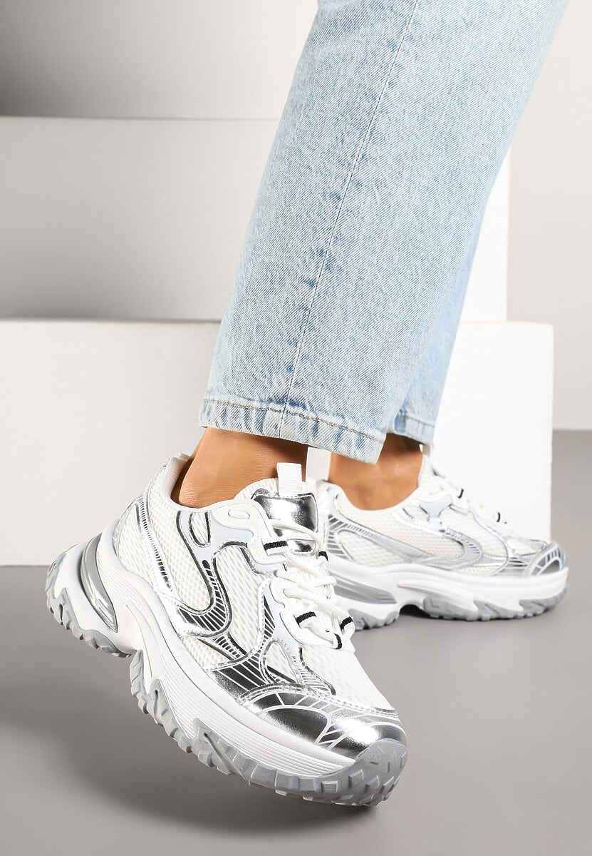 Sneakers Mevriane Argintii 2