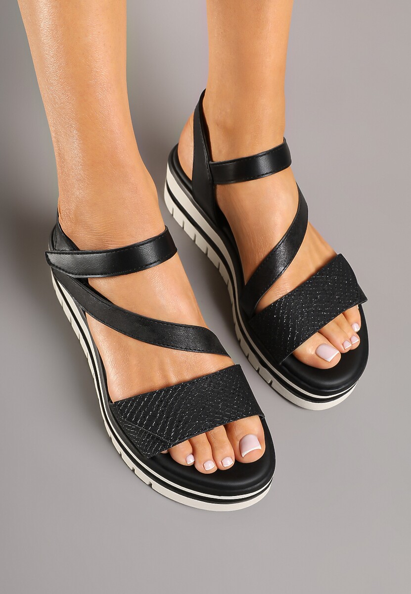 Sandale Solitte Negre 3
