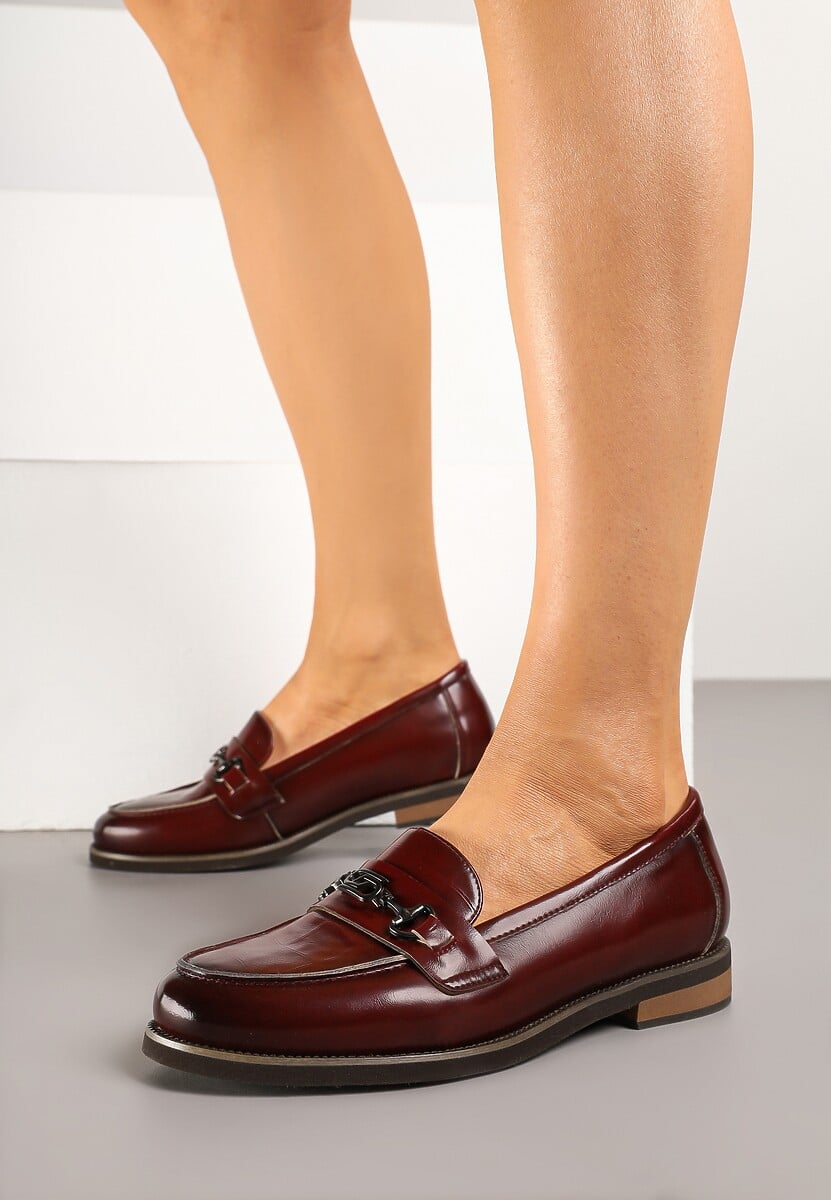 Pantofi casual Meralia Bordo 1