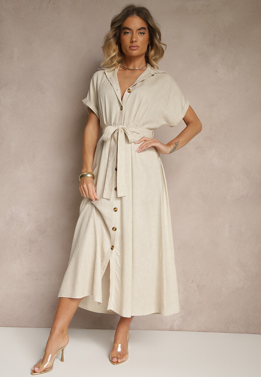 Rochie Lunie Bej 1