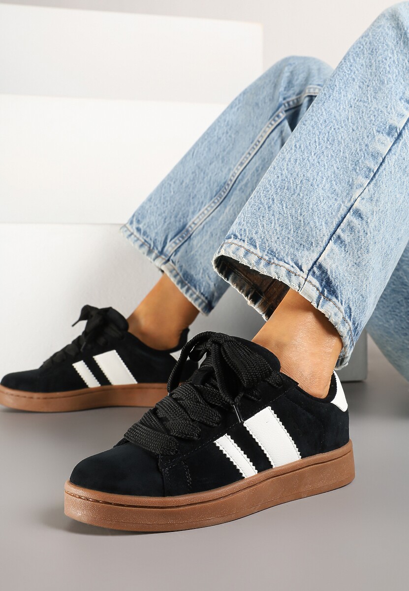 Sneakers Nevellise Negru cu alb 1