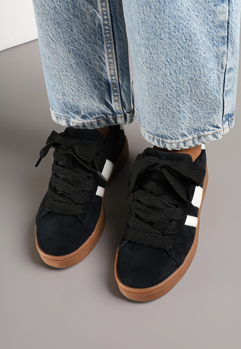Sneakers Nevellise Negru cu alb 3