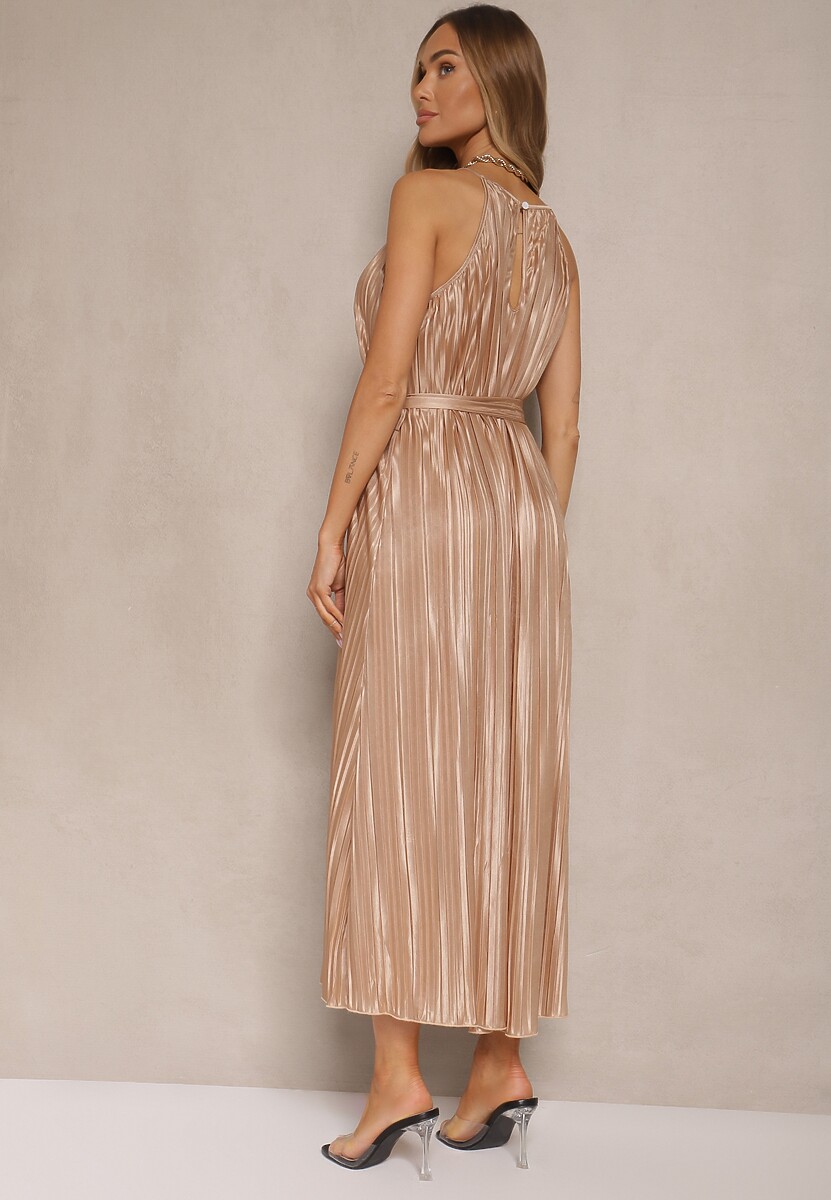 Rochie Wasea Bej închis 3