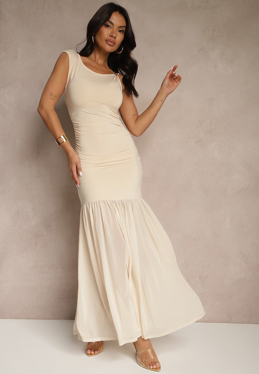 Rochie Galoriella Bej 1