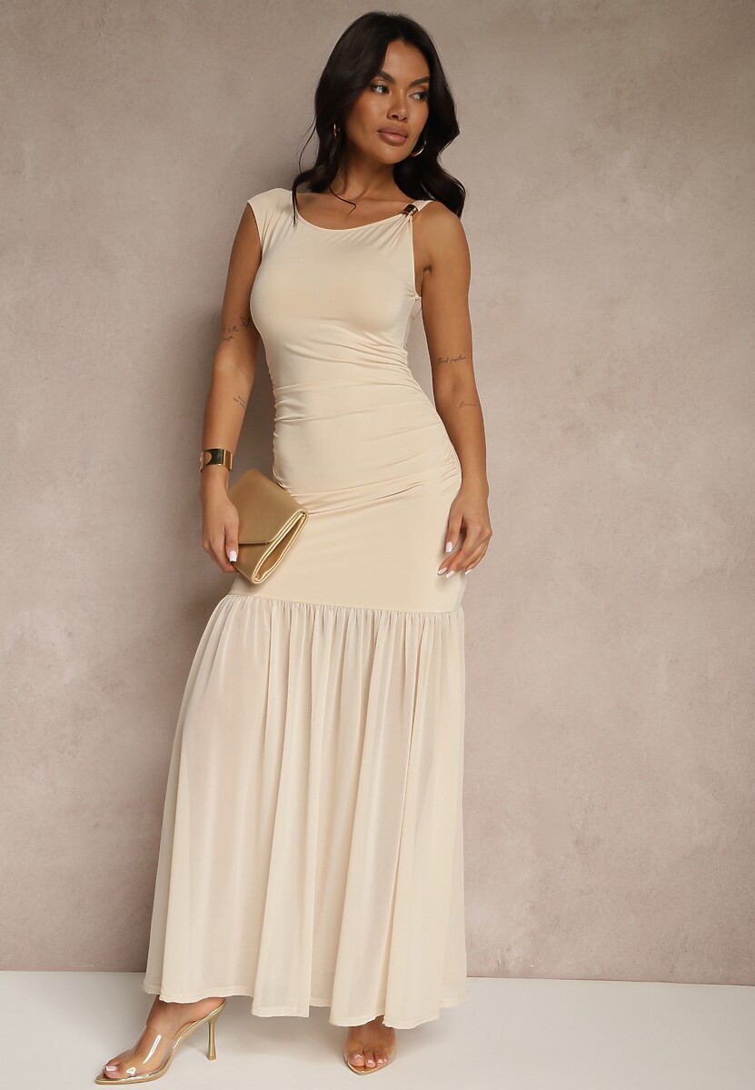 Rochie Galoriella Bej 2