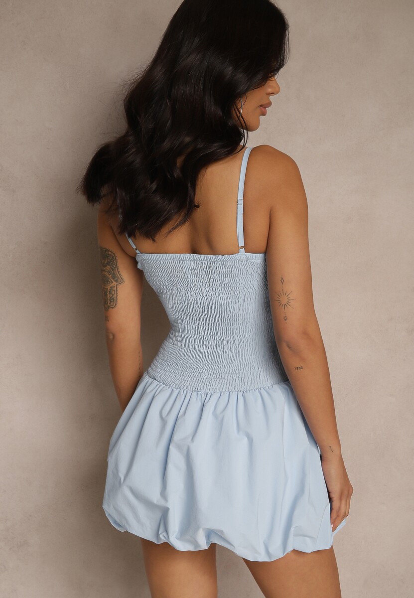 Rochie Donellia Albastru deschis 3