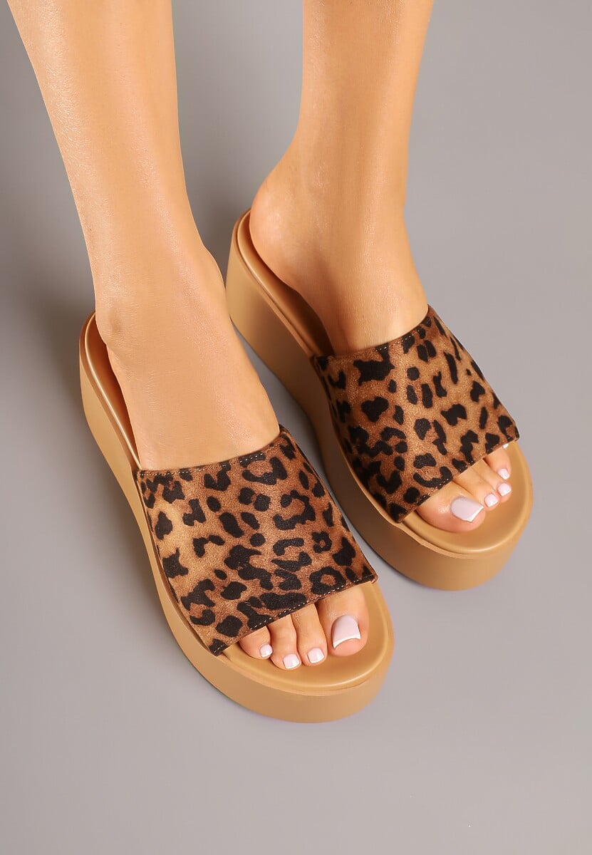 Papuci Astelli Imprimeu leopard 3